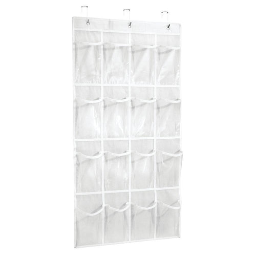Fabric Over The Door Organizer 16 Pockets White
