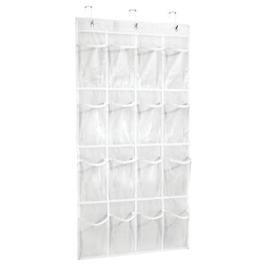 Fabric Over The Door Organizer 16 Pockets White