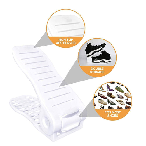 Hirundo Adjustable Shoe Rack Space Saver
