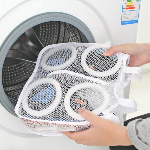 Fashion Storage Bags Mesh Laundry Shoes Bags Dry Shoe Organizer Portable Washing Bags Organizer