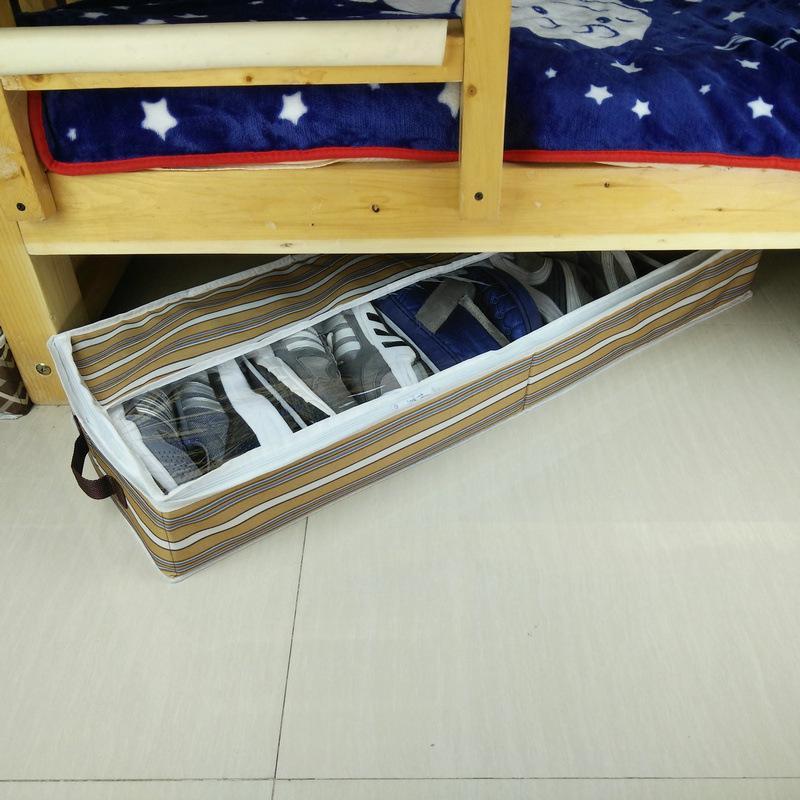 Oxford Cloth Under Bed Shoe Organizer Box