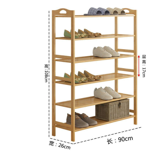 GX&XD Simple Multi-Layer Bamboo Shoe Rack,Dust-Proof Multifunction Shoe Tower Shoe Cabinet Space Saving Easy to Assemble Shoe Organizer Unit entryway Shelf Organize Your Closet Cabinet or entryway-R