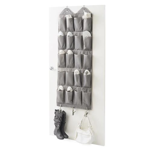 20-Pocket Over-the-Door Shoe Organizer with Neatclips - Harmony Twill Collection - Style 7762