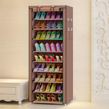 Load image into Gallery viewer, 9 niveles estantes de zapatos modernos Oxford zapato taburete almacenamiento gabinete zapatos multiusos estante DIY zapatos organizador caso ahorrador de espacio