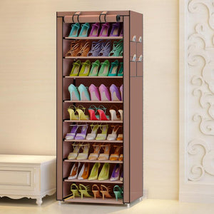 9 niveles estantes de zapatos modernos Oxford zapato taburete almacenamiento gabinete zapatos multiusos estante DIY zapatos organizador caso ahorrador de espacio
