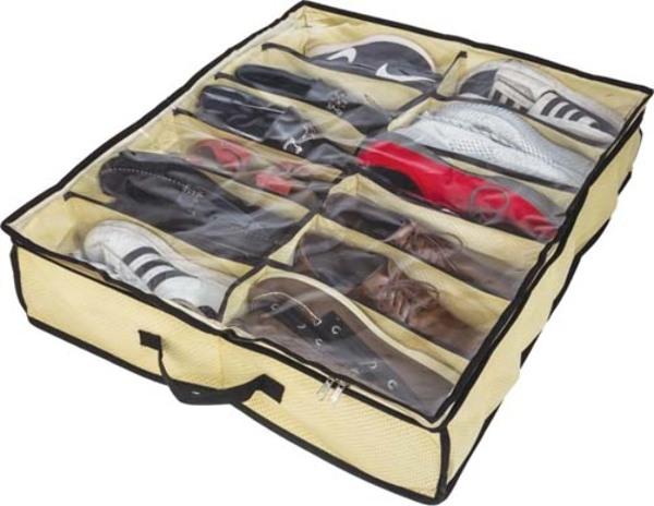 12-Pair Under Bed Shoe Organizer - CASE OF 50