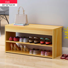Load image into Gallery viewer, Wooden Shoe Rack Bench Shoe Organizer