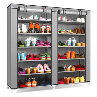 Capacity Shoes Storage Cabinet Double Rows